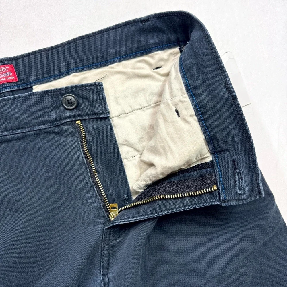 Levi's XX Chino Standard Taper Pants Mens Size 30x30‎ Blue Cotton Blend Stretch